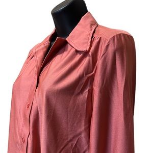 Vintage 70s Ship ‘n Shore Button Top~Blouse NWT~8 Nylon MCM